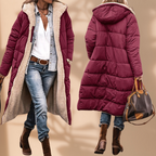 Women's Waterproof Winter Jacket with Hood - Windproof Coat
