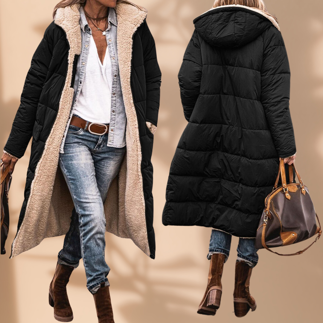 Women's Waterproof Winter Jacket with Hood - Windproof Coat