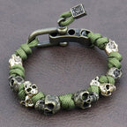 Skull Chain Bracelet Adjustable Alloy Gothic Jewelry