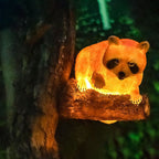 Decorative Solar Animal Garden Light – Owl / Chameleon / Toucan / Raccoon – (1 LED)