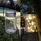 Solar LED Outdoor Light – Art Deco White/Yellow – (20 LEDs)