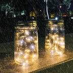 Solar LED Outdoor Light – Art Deco White/Yellow – (20 LEDs)