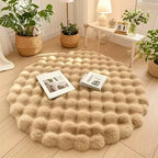 Soft Round Bubble Rug – Comfortable Carpet for Living Room & Bedroom