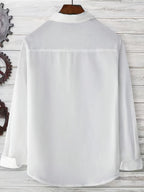 Men's Lightweight Casual Shirt – Relaxed Fit Long Sleeve