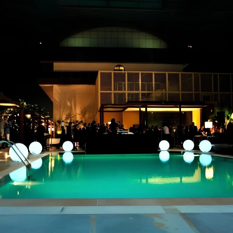 Spherical Garden Light - Rechargeable LED Ball Light with Remote, 16 Colours