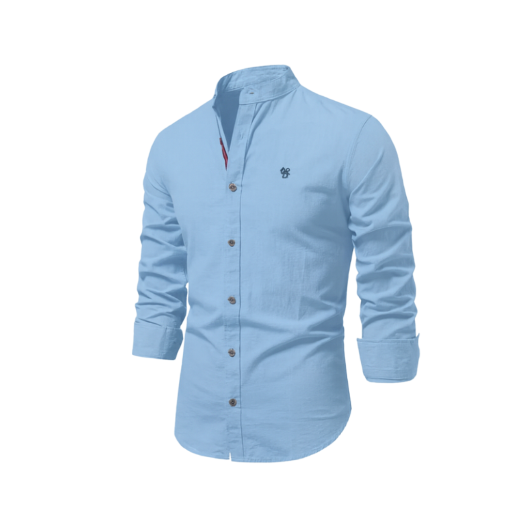 Mens Shirt with Buttons - Lightweight Casual Button-Up