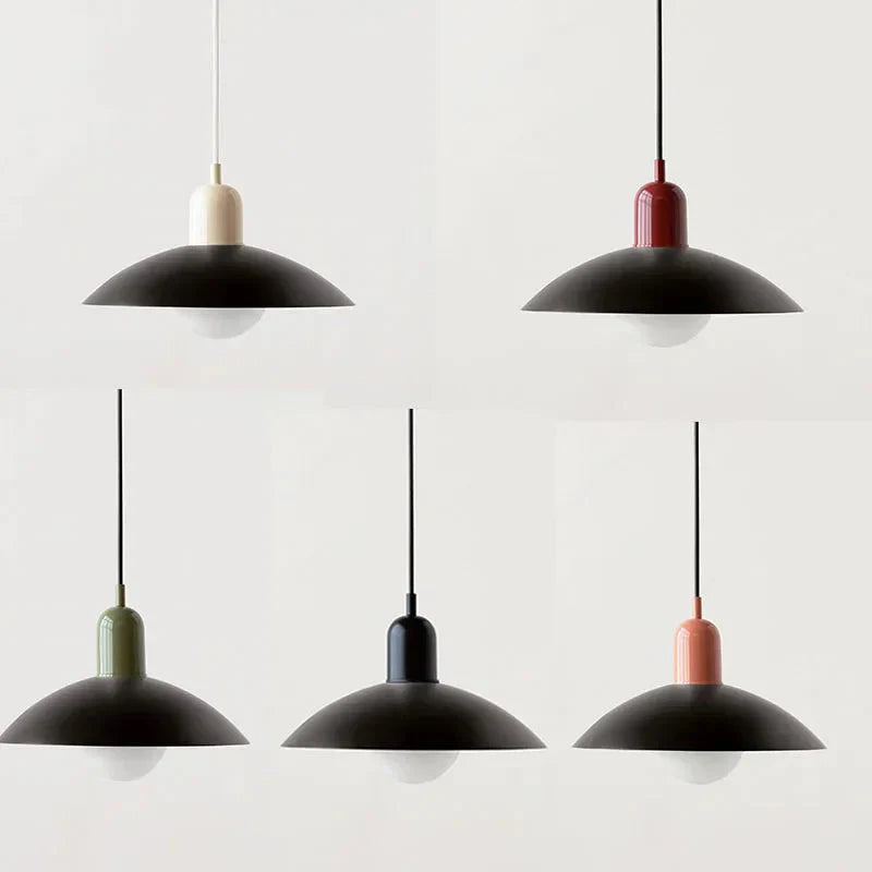 Bauhaus Macaron Colored Glass Pendant Lamp | Modern Design for Kitchen & Dining Room