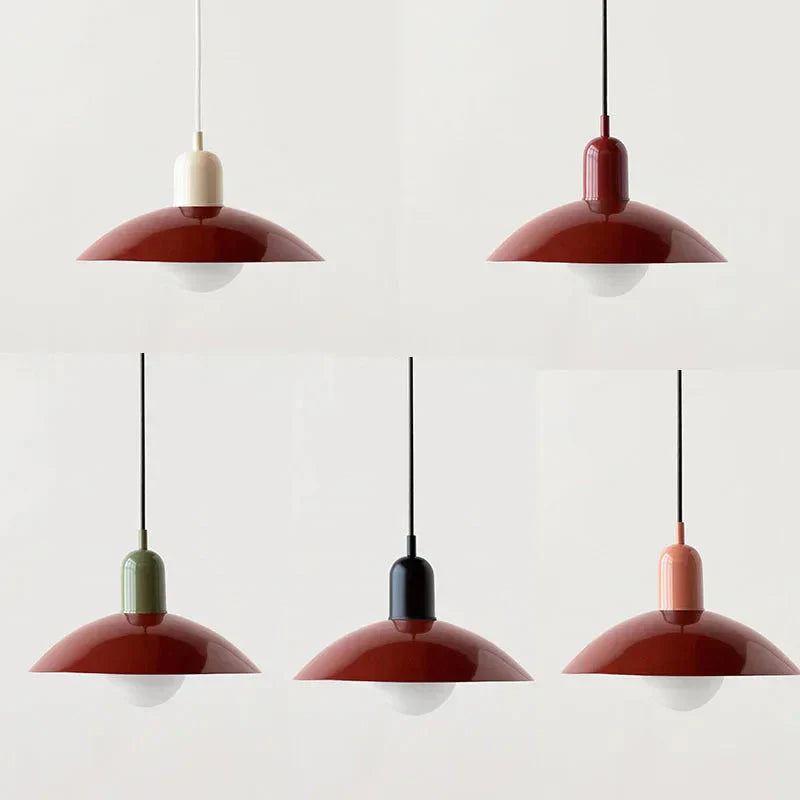 Bauhaus Macaron Colored Glass Pendant Lamp | Modern Design for Kitchen & Dining Room