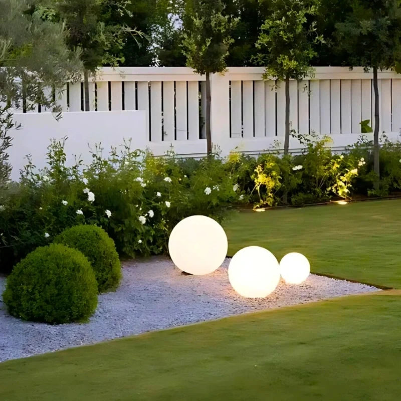 Spherical Garden Light - Rechargeable LED Ball Light with Remote, 16 Colours