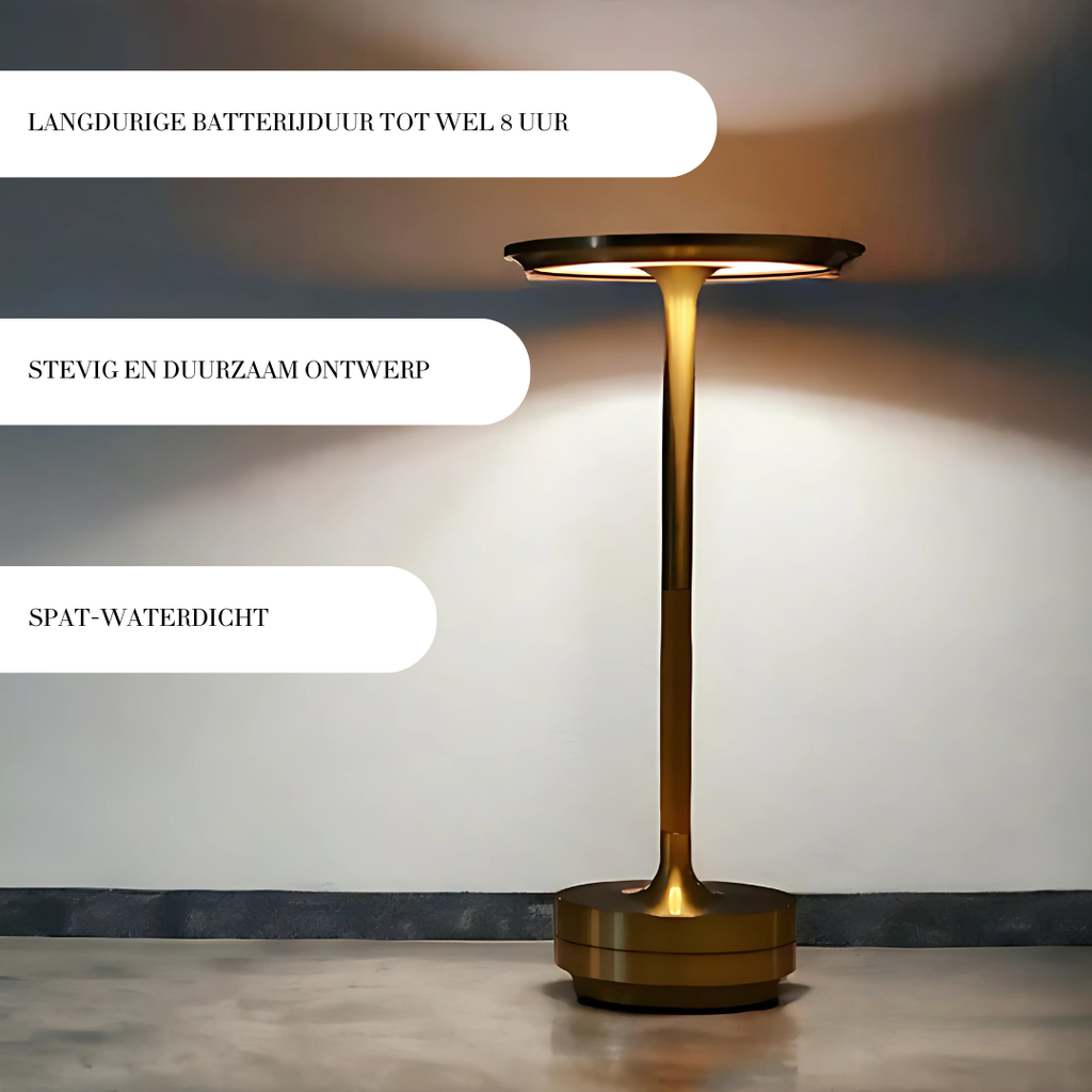 Elegant Wireless Touch Table Lamp with 3 Light Modes