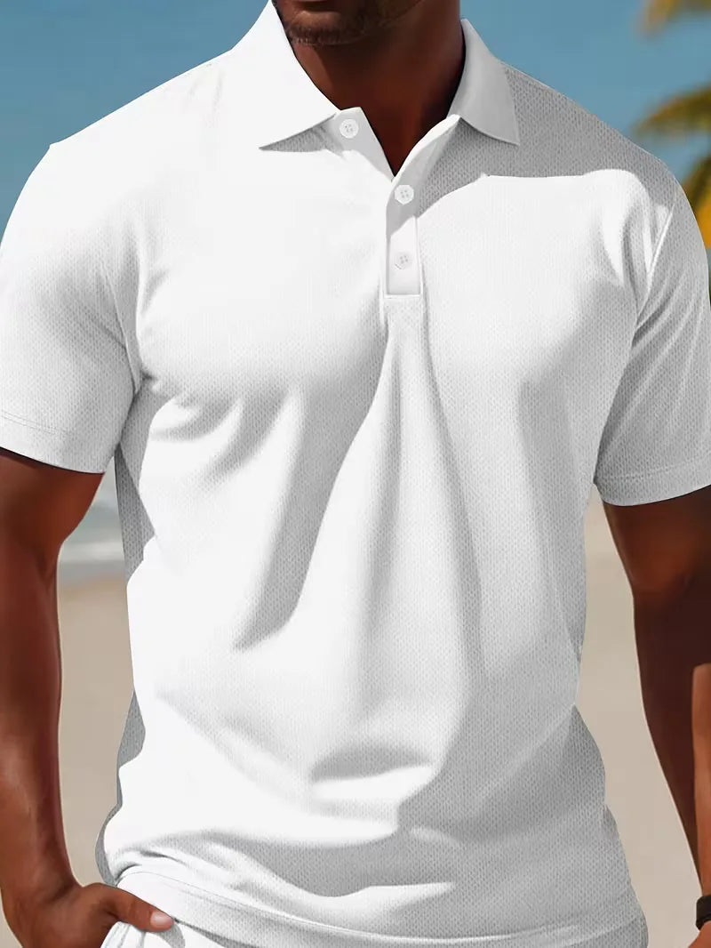 Men's Summer Polo Shirt and Shorts Set – Lightweight Two-Piece