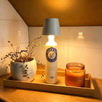 Rechargeable Bottle Lamp Topper - Cordless LED Table Light