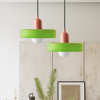 Colorful Bauhaus Pendant Light with Timeless Glass Design