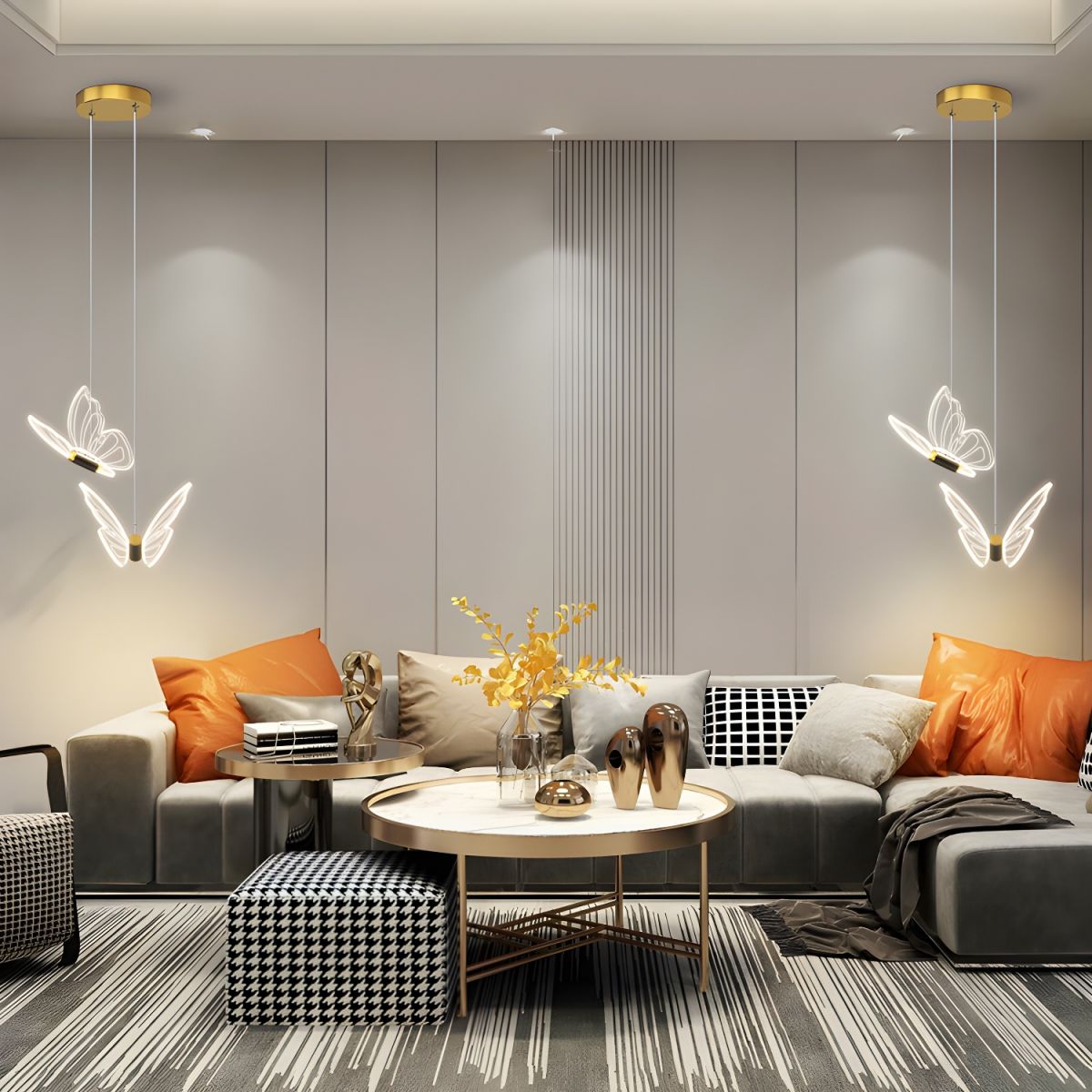ButterflyGlow – Elegant Butterfly Pendant Lamp | Atmospheric Ceiling Light for Living Room or Kids’ Room