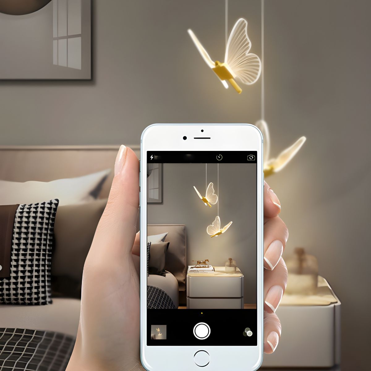ButterflyGlow – Elegant Butterfly Pendant Lamp | Atmospheric Ceiling Light for Living Room or Kids’ Room