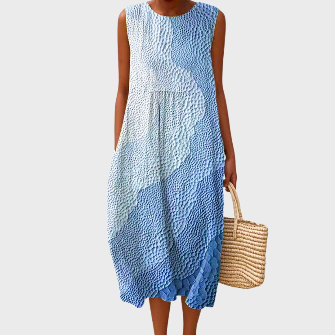 Women's Knee-Length Dress – Relaxed Fit Casual Dress