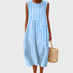 Women's Knee-Length Dress – Relaxed Fit Casual Dress
