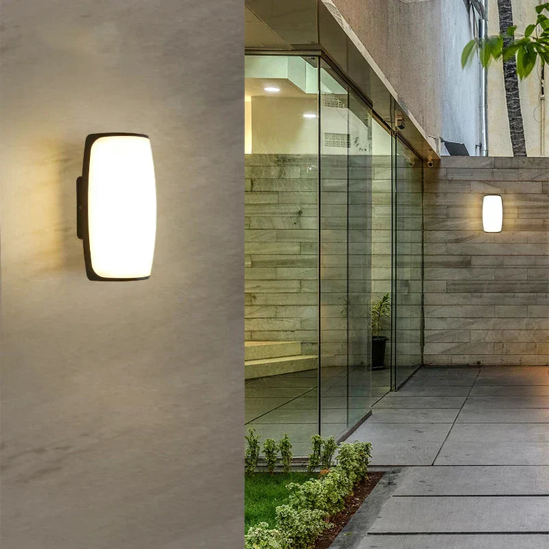 Astyra - Modern Black Waterproof IP65 LED Outdoor Wall Lamp