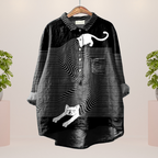 Women's Printed T-Shirt with Animal and Floral Prints