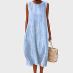Women's Knee-Length Dress – Relaxed Fit Casual Dress