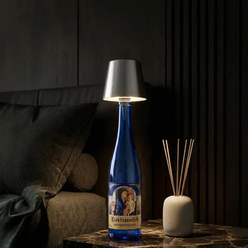 Rechargeable Bottle Lamp Topper - Cordless LED Table Light