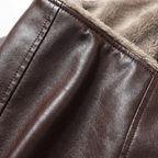 Ravello | Men's Aviator Fur Lined Leather Jacket