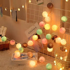 Cotton Light Ball Garland – Create Atmosphere and Warmth in Any Space