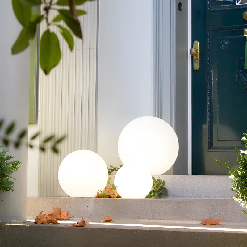 Spherical Garden Light - Rechargeable LED Ball Light with Remote, 16 Colours