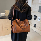 Women's Vegan Leather Shoulder Bag - Crossbody Style