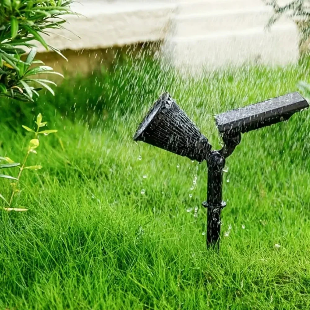 Solar Garden Spotlights with Dusk Sensor, Waterproof Outdoor Lights