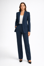 Tailleur Femme – Blazer Structuré & Pantalon Droit, Ensemble Élégant Bureau Soirée