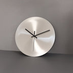 Aeris Steel | Elegant Minimalist Stainless Steel Wall Clock | Timeless Precision & Style for Modern Interiors