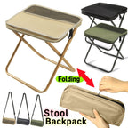 Foldable Backpack Chair - Waterproof 2-in-1 Camping Seat