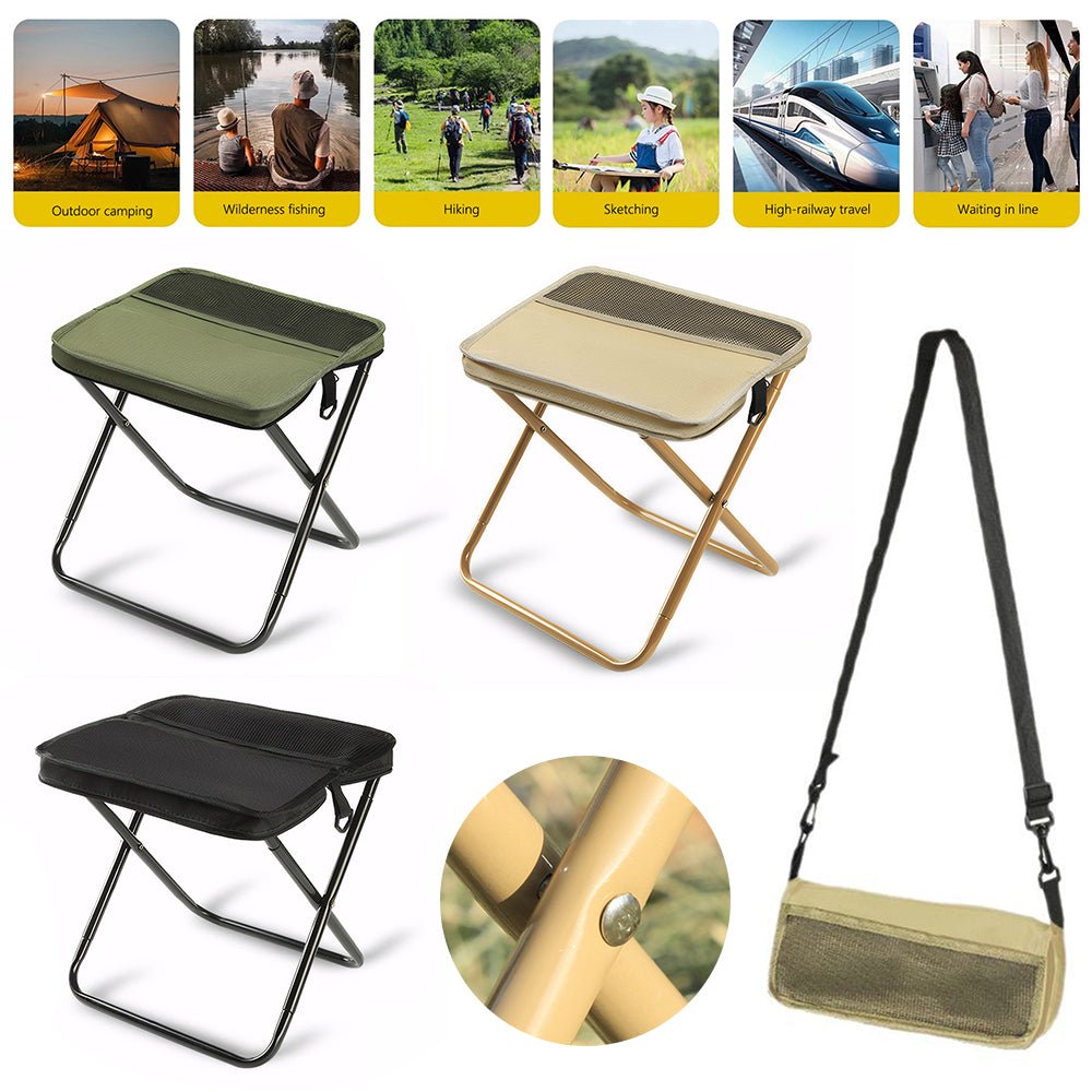 Foldable Backpack Chair - Waterproof 2-in-1 Camping Seat