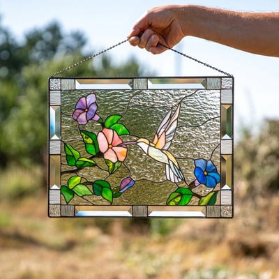 Acrylic Stained Glass Wall Decoration with Colorful Sunlight Effect