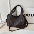 Women's Vegan Leather Shoulder Bag - Crossbody Style