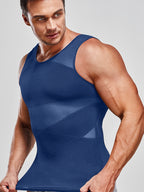 Men's Compression Tank Top – Fitted Sleeveless Muscle Vest