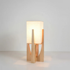Hikari – Japanese-Style Floor Lamp | Solid Wood Standing Lamp with Ambient Lighting