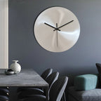 Aeris Steel | Elegant Minimalist Stainless Steel Wall Clock | Timeless Precision & Style for Modern Interiors