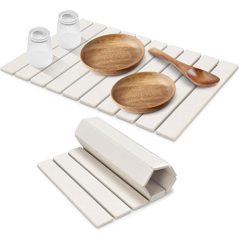Stone Bath Mat - Quick-Dry Diatomite Mat for Kitchen & Bathroom