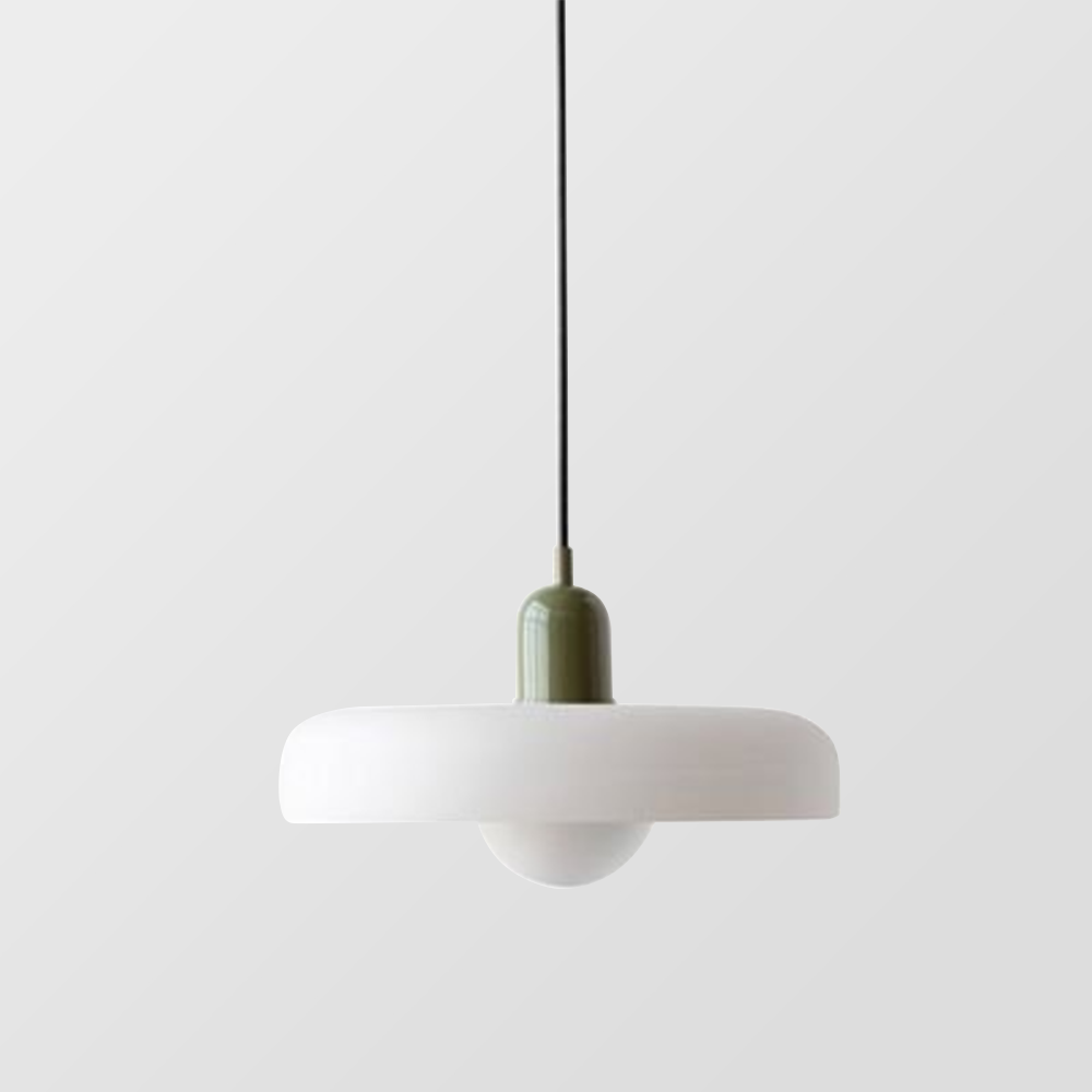 Colorful Bauhaus Pendant Light with Timeless Glass Design