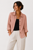 Veste Femme Légère – Surchemise Élégante à Boutons pour Toutes les Saisons – vue 2