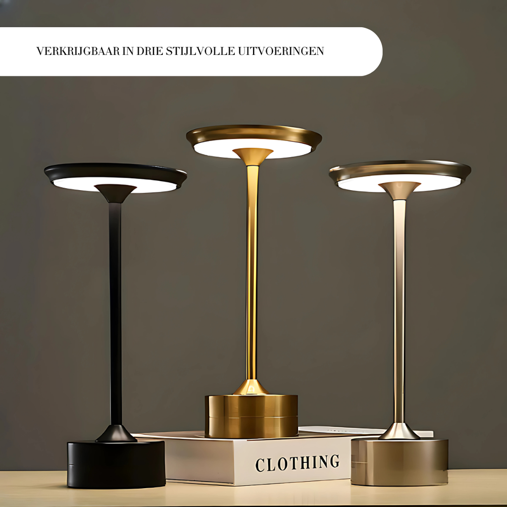Elegant Wireless Touch Table Lamp with 3 Light Modes