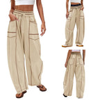High-Rise Barrel Sweatpants - Relaxed Fit Joggers