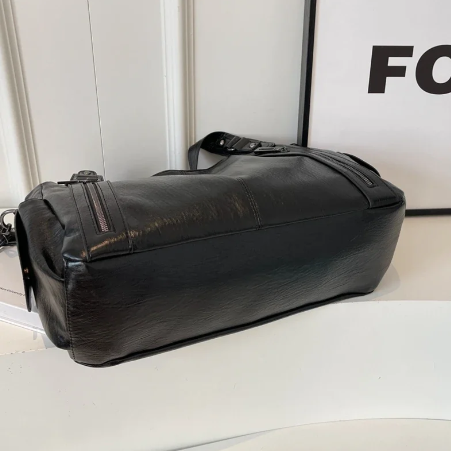 Women's Vegan Leather Shoulder Bag - Crossbody Style