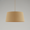 Natural Linen Drum Pendant Light
