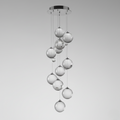 Glass Globe Cluster Chandelier