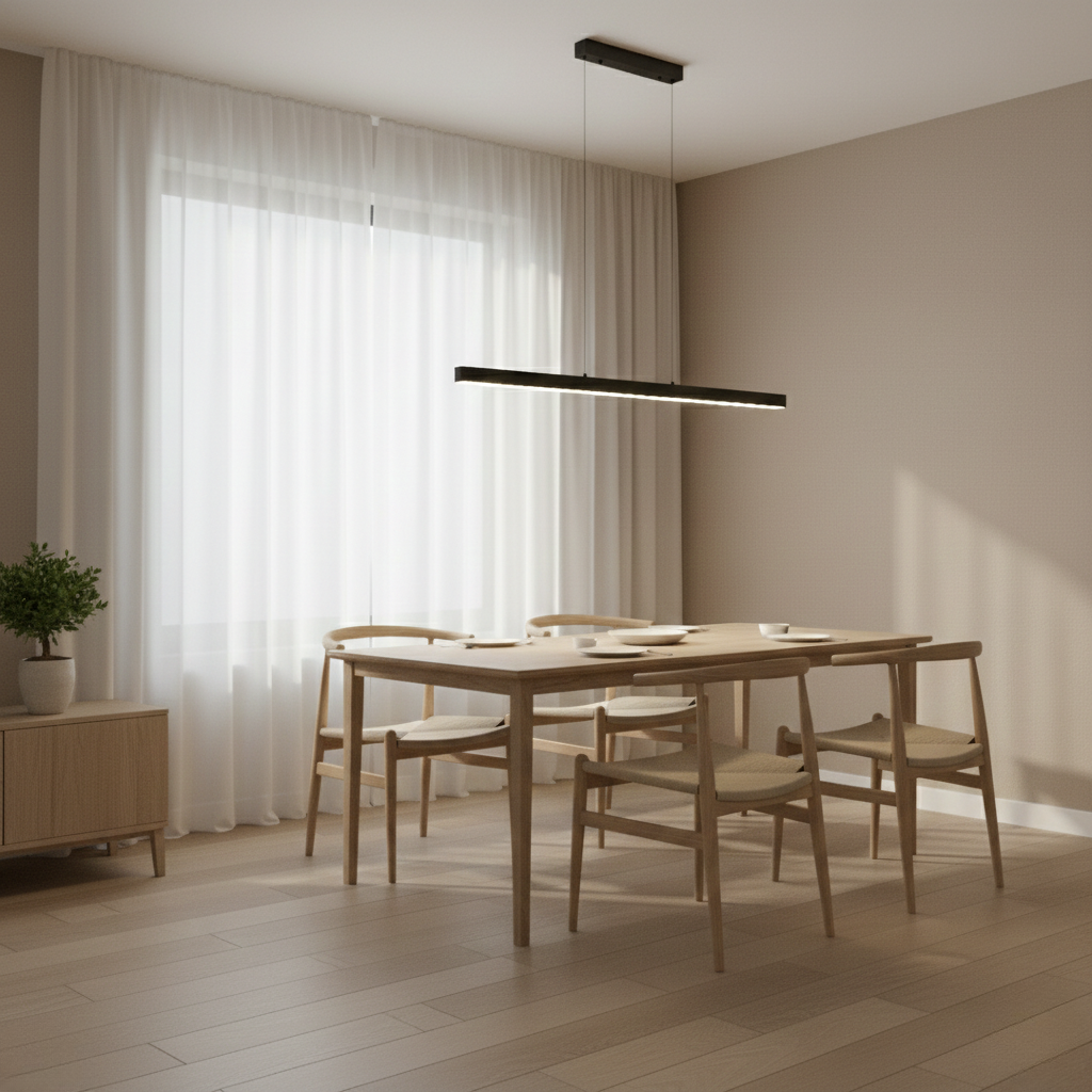 Linear LED Island Pendant Light