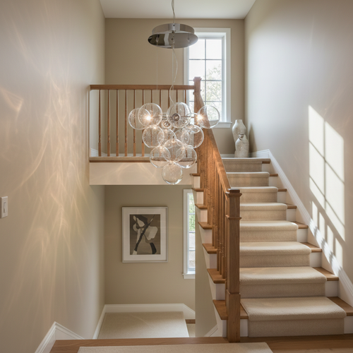 Cluster Glass Chandelier