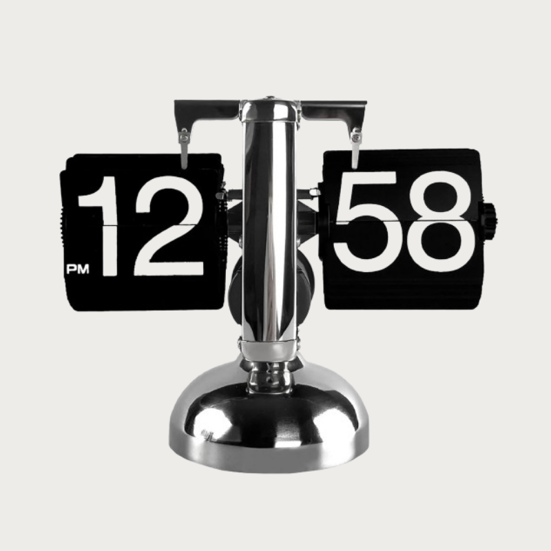 Fliporia Retro | Mechanical Flip Clock in Vintage Design